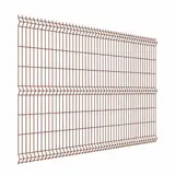 3Д забор Light 1530×3000 мм, пруток 3,5 мм, терракотовый RAL 8004
