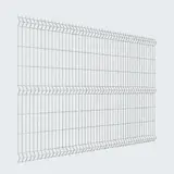 3Д забор Light 1530×3000 мм, пруток 3,5 мм, серо-белый RAL 7047