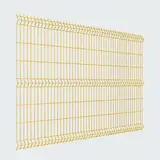 3Д забор Light 1530×3000 мм, пруток 3,5 мм, жёлтый RAL 1018